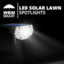 Outdoor Solar Wall Lights, 100 LED Solar Lights | 2 Pcs | WBM SMART